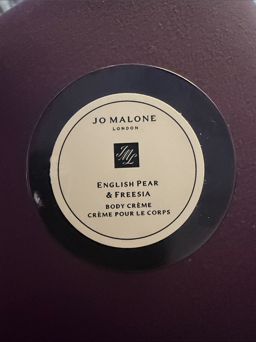 Jo Malone Black and Cream English Pear & Freesia Body Crème .5 oz